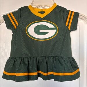 Green Bay Packers‎ Baby Dazzle Dress NFL 6-12 month NFL Team Apparel